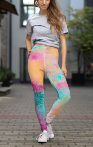 Printed legging for yoga