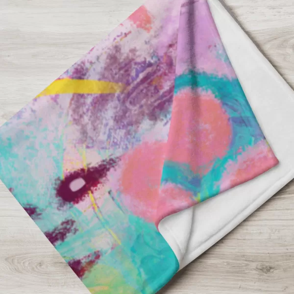 Throw Blanket - Bubblegum Abstract - Image 9