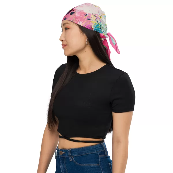 All-over print bandana - Bubblegum Abstract