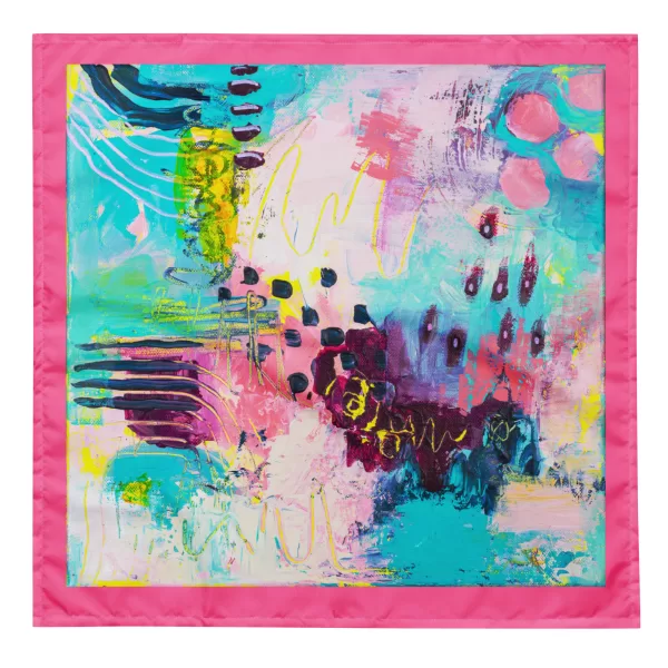 All-over print bandana - Bubblegum Abstract - Image 2