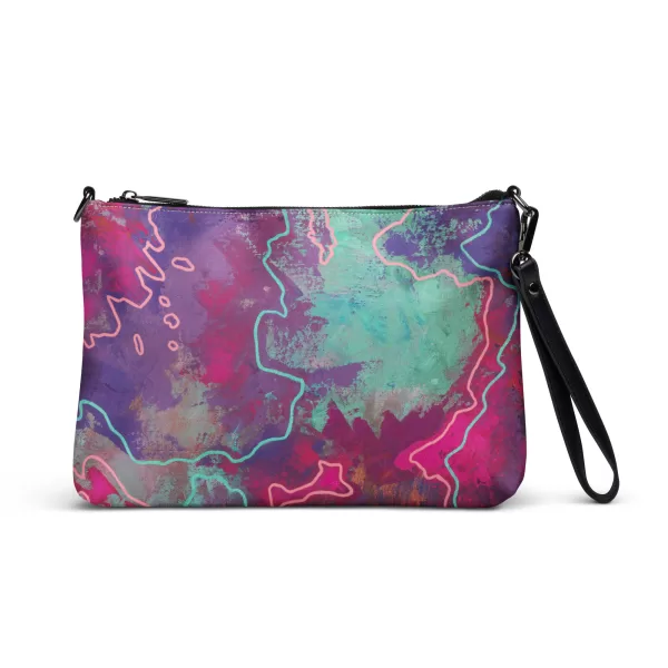 Purple Crossbody bag - Abstract Clouds - Image 8