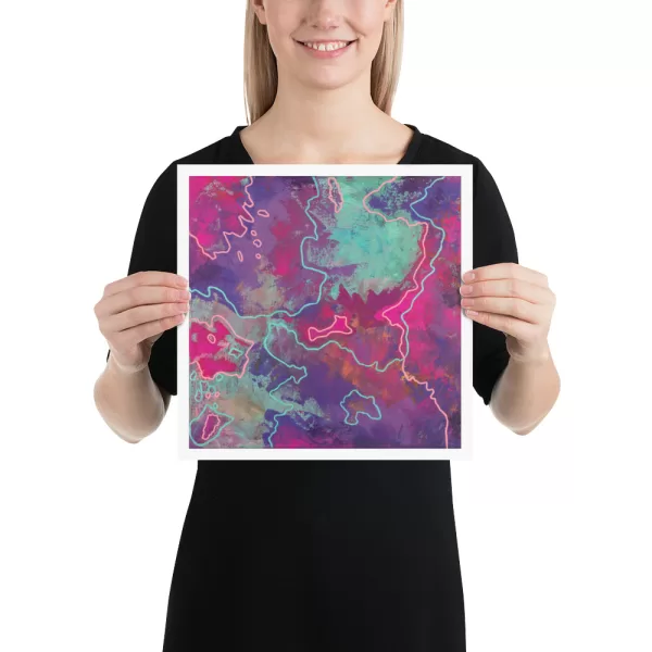 'Clouds' Printed abstract art - Image 2