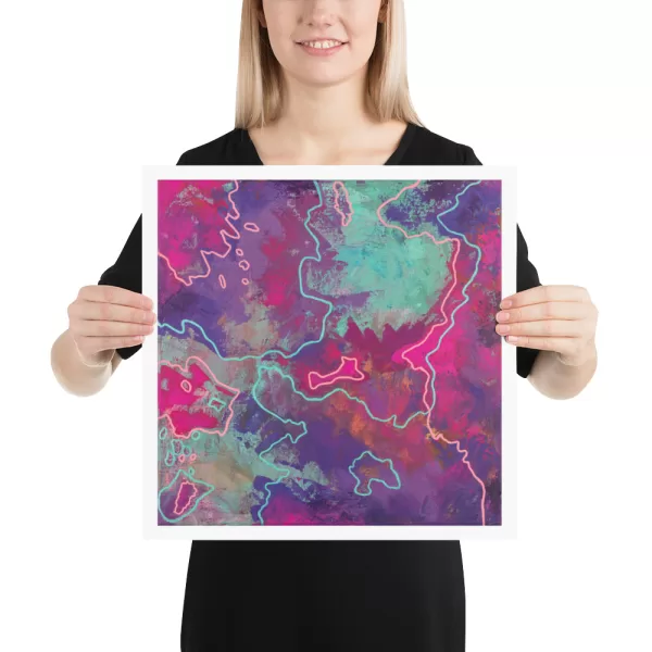 'Clouds' Printed abstract art - Image 3