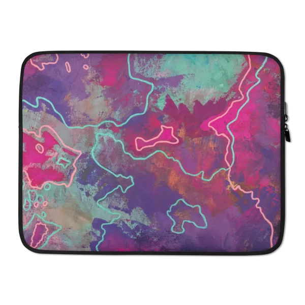 Purple Painting Laptop Sleeve - Image 4